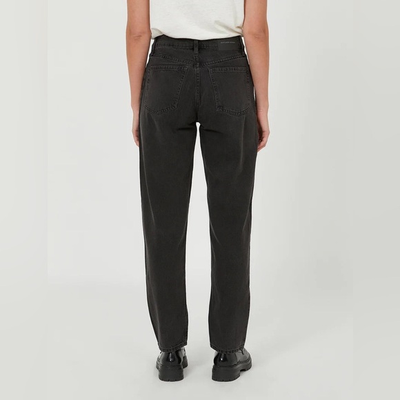 Outland Denim Abigail High Rise Girlfriend Organic Cotton Jeans Aged Black Sz 26 - Picture 16 of 16